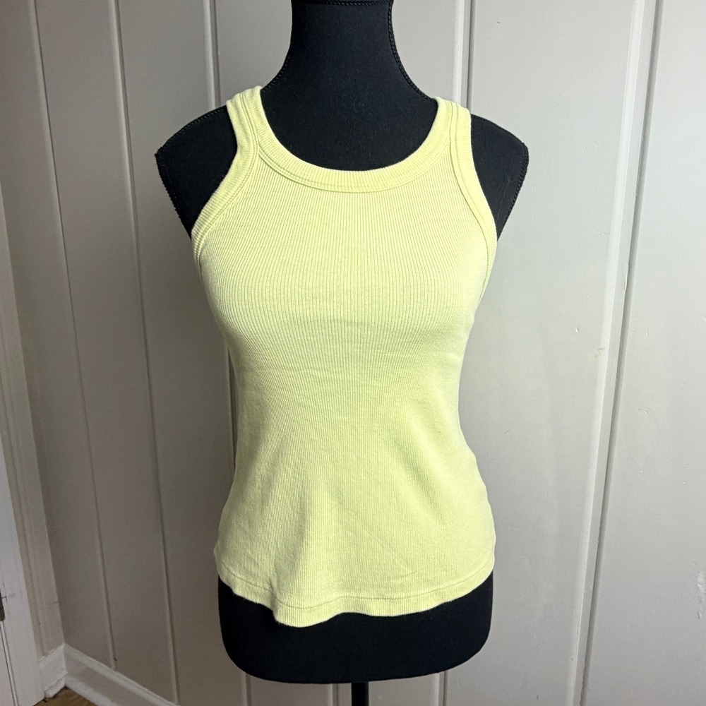 Viktoria & Woods Australia Ribbed Racerback Tank Top Lime Green Size 1